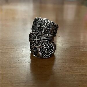 Set of three silver rings